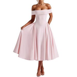Linda Charm Womens  Midi Dress